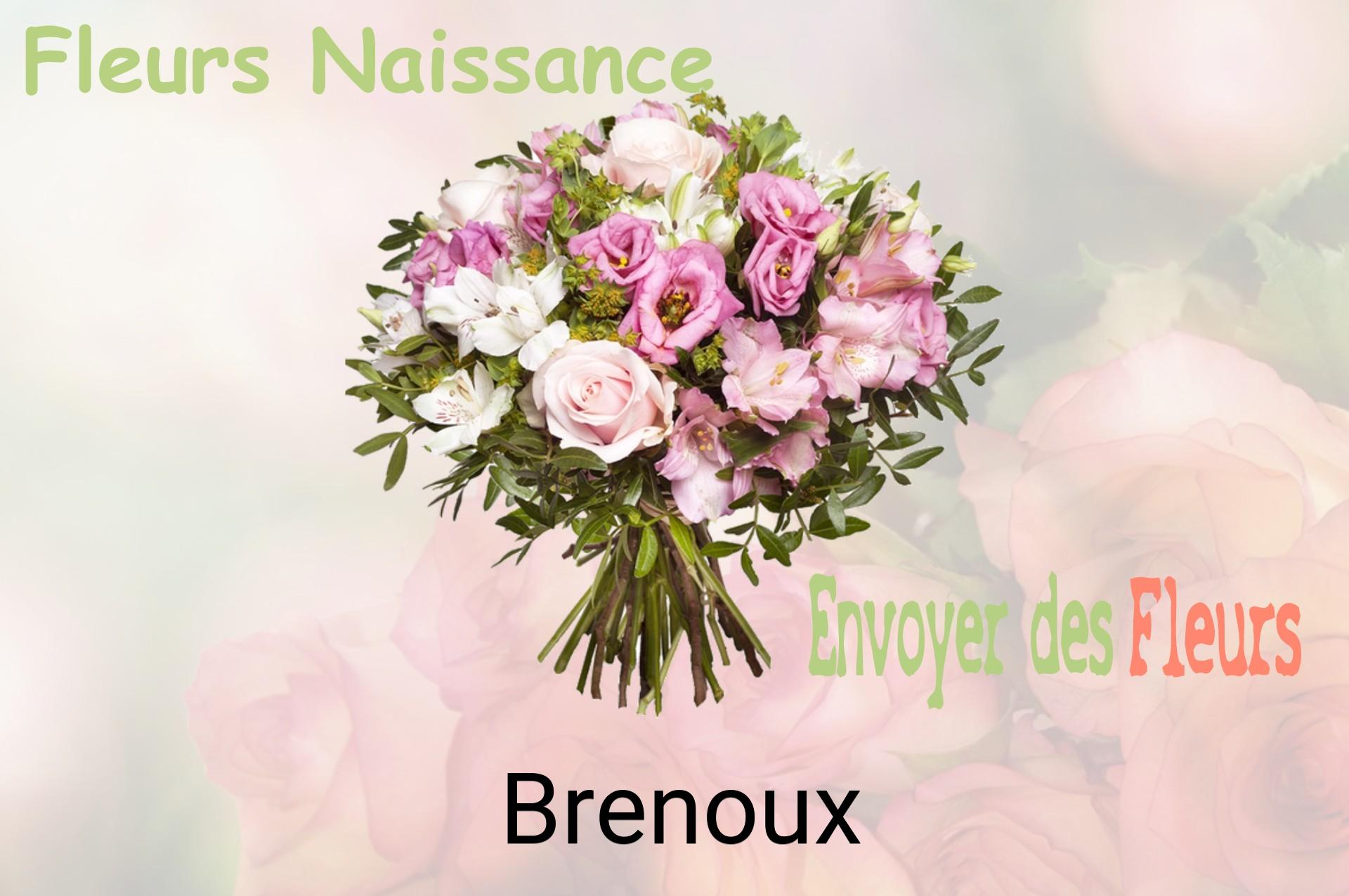 Bouquet de fleurs de naissance livré à Brenoux